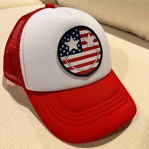 KIDS USA AMERICAN FLAG TRUCKER HAT